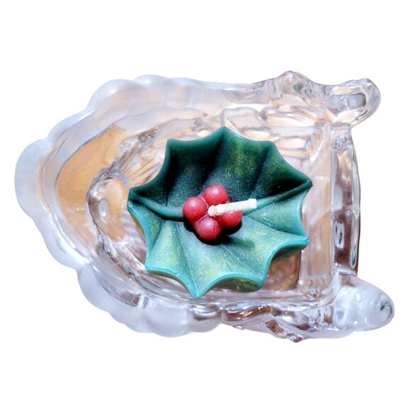 Gorham Christmas North Pole Express Santa Train Votive Lead Crystal from Germany - Picture 8 of 12